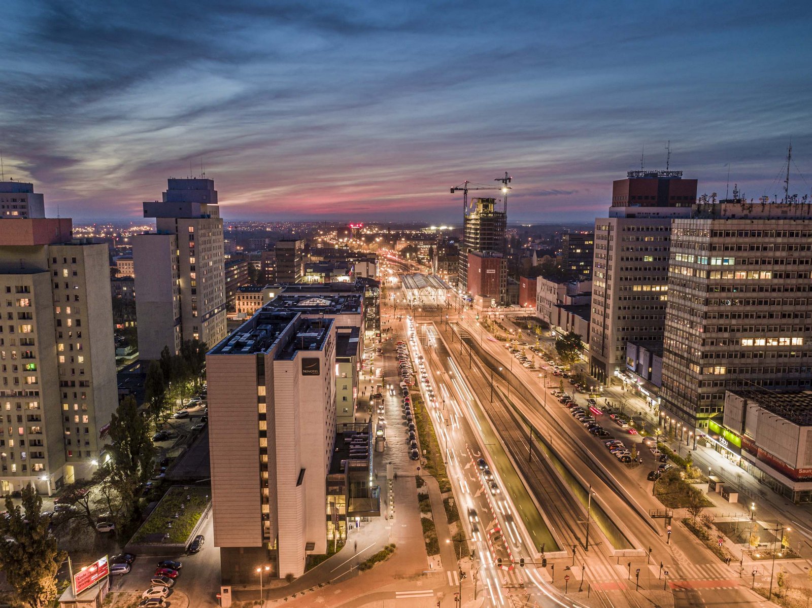 Drone view - Łódź widziana oczami biznesu