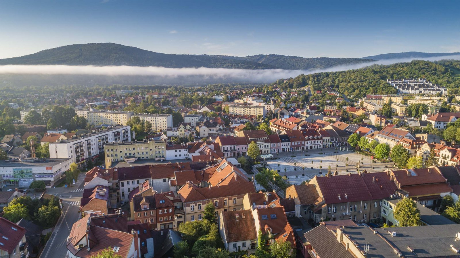 Łódź z góry - fotografia dronowa.